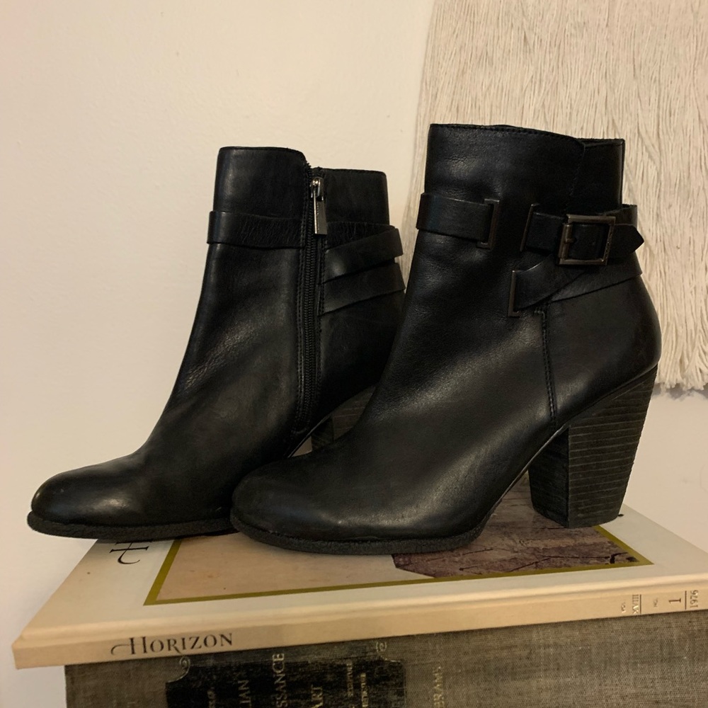 Leather Vince Camuto Heeled Ankle Boots